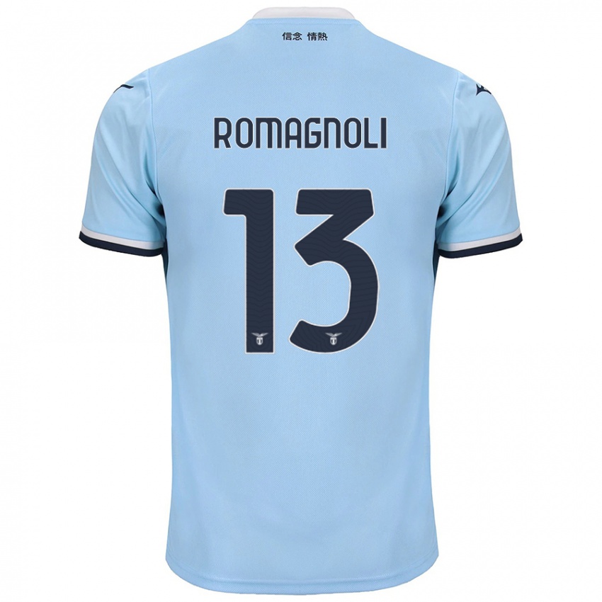 Kinder Alessio Romagnoli #13 Blau Heimtrikot Trikot 2024/25 T-Shirt