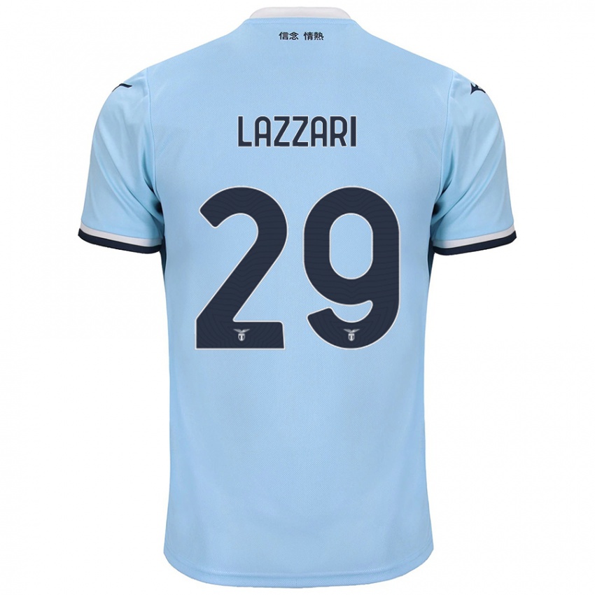 Kinder Manuel Lazzari #29 Blau Heimtrikot Trikot 2024/25 T-Shirt