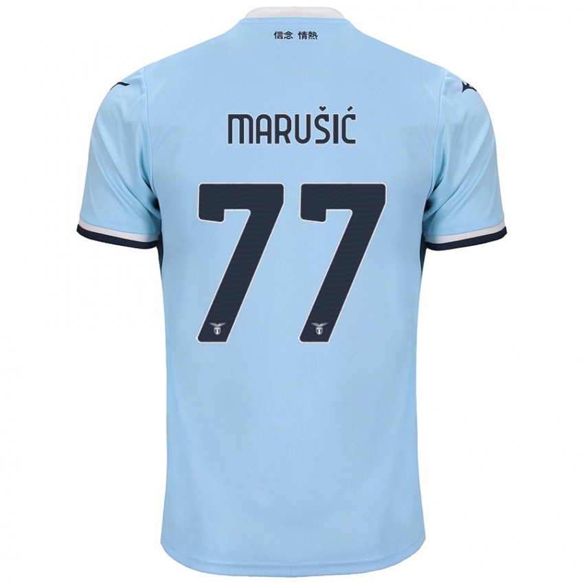 Kinder Adam Marusic #77 Blau Heimtrikot Trikot 2024/25 T-Shirt