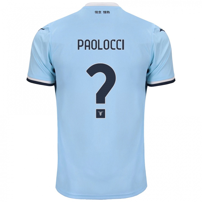 Kinder Gabriele Paolocci #0 Blau Heimtrikot Trikot 2024/25 T-Shirt