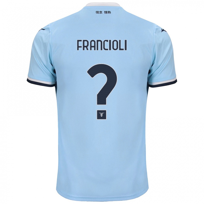 Kinder Diego Francioli #0 Blau Heimtrikot Trikot 2024/25 T-Shirt