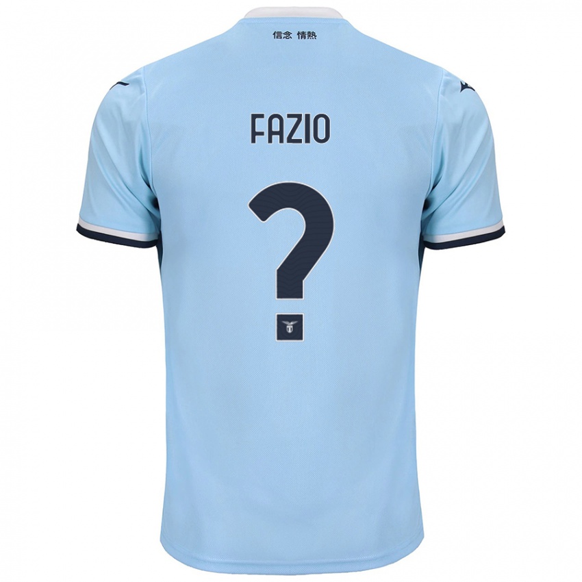 Kinder Francesco Fazio #0 Blau Heimtrikot Trikot 2024/25 T-Shirt