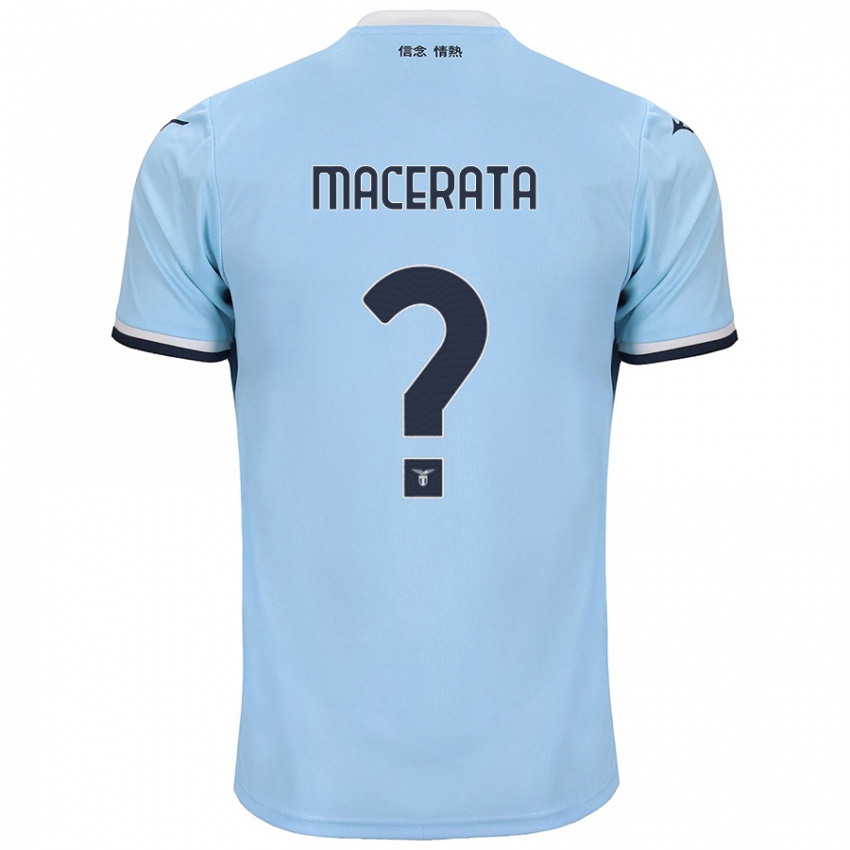 Kinder Francesco Macerata #0 Blau Heimtrikot Trikot 2024/25 T-Shirt