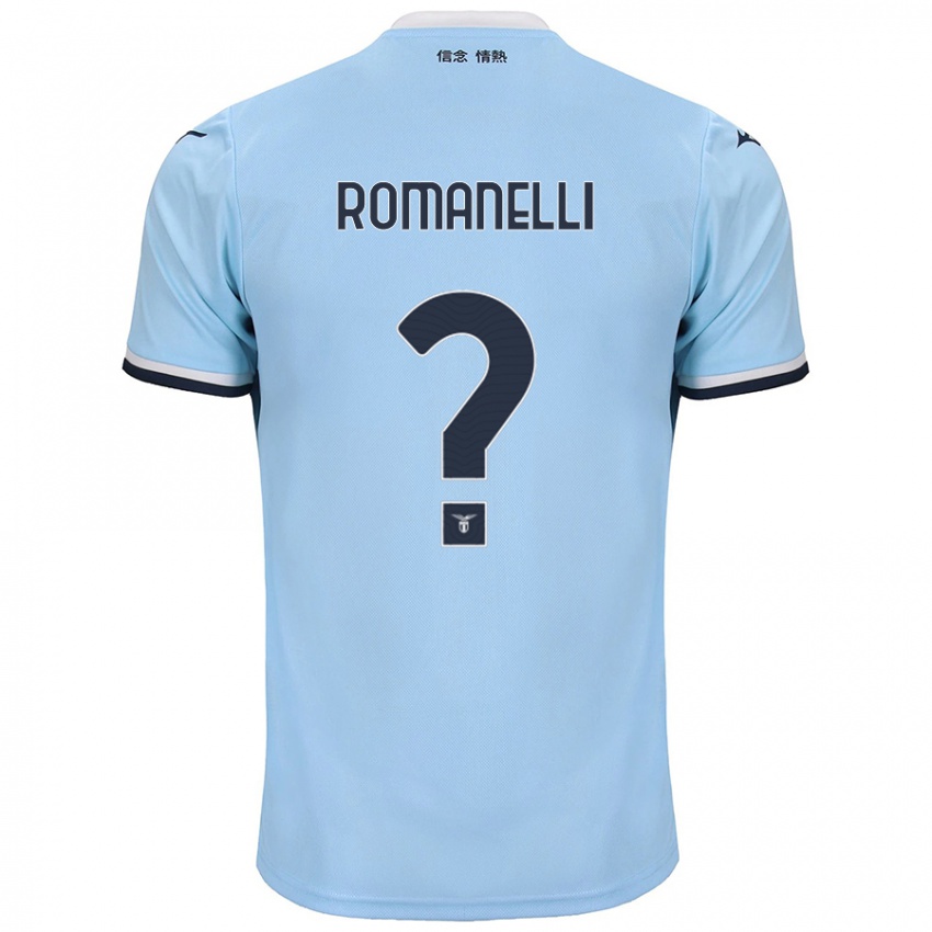 Kinder Nicolas Romanelli #0 Blau Heimtrikot Trikot 2024/25 T-Shirt