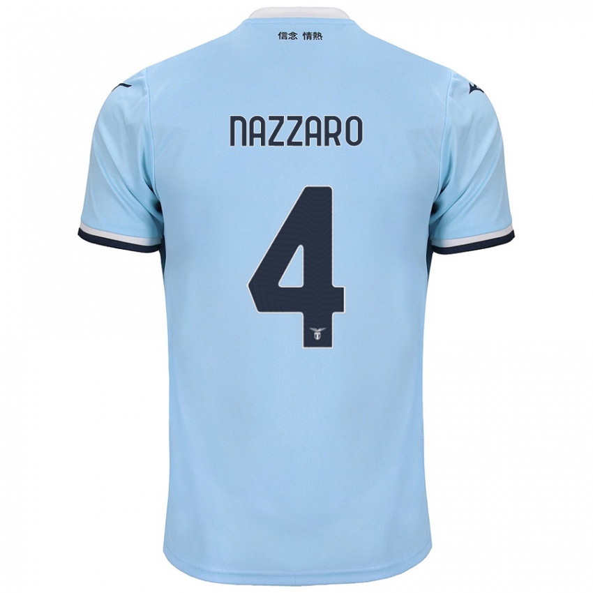 Kinder Marco Nazzaro #4 Blau Heimtrikot Trikot 2024/25 T-Shirt