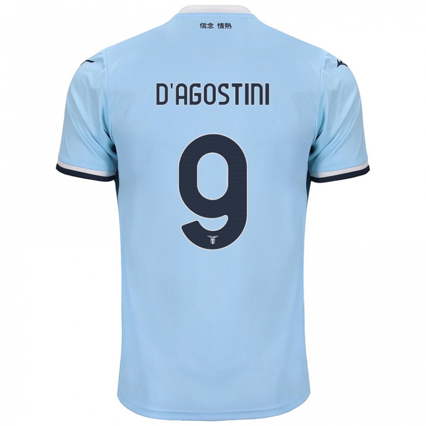 Kinder Lorenzo D'agostini #9 Blau Heimtrikot Trikot 2024/25 T-Shirt