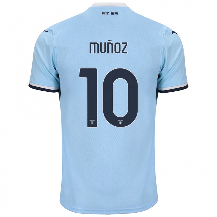 Kinder Cristo Muñoz #10 Blau Heimtrikot Trikot 2024/25 T-Shirt