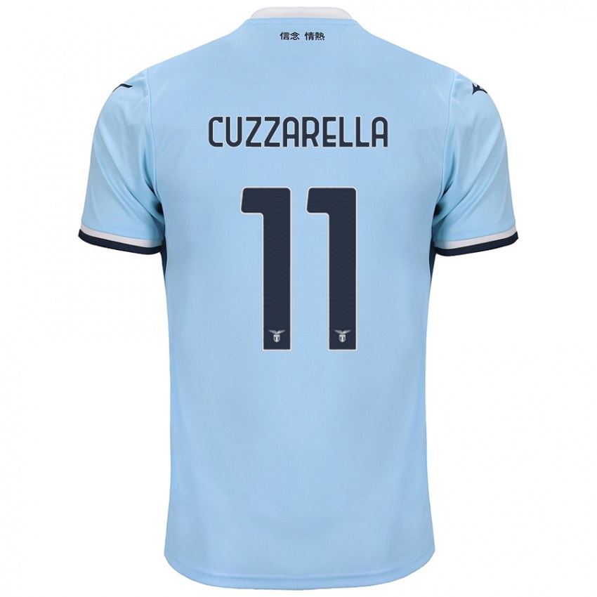 Kinder Cristian Cuzzarella #11 Blau Heimtrikot Trikot 2024/25 T-Shirt