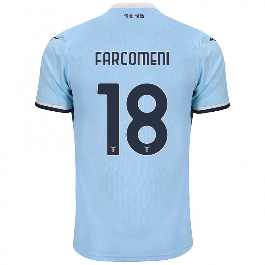 Kinder Valerio Farcomeni #18 Blau Heimtrikot Trikot 2024/25 T-Shirt