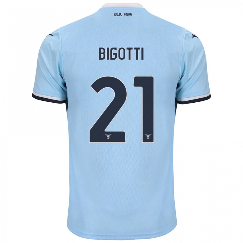 Kinder Massimo Bigotti #21 Blau Heimtrikot Trikot 2024/25 T-Shirt