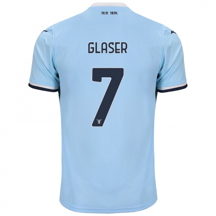 Kinder Julia Glaser #7 Blau Heimtrikot Trikot 2024/25 T-Shirt