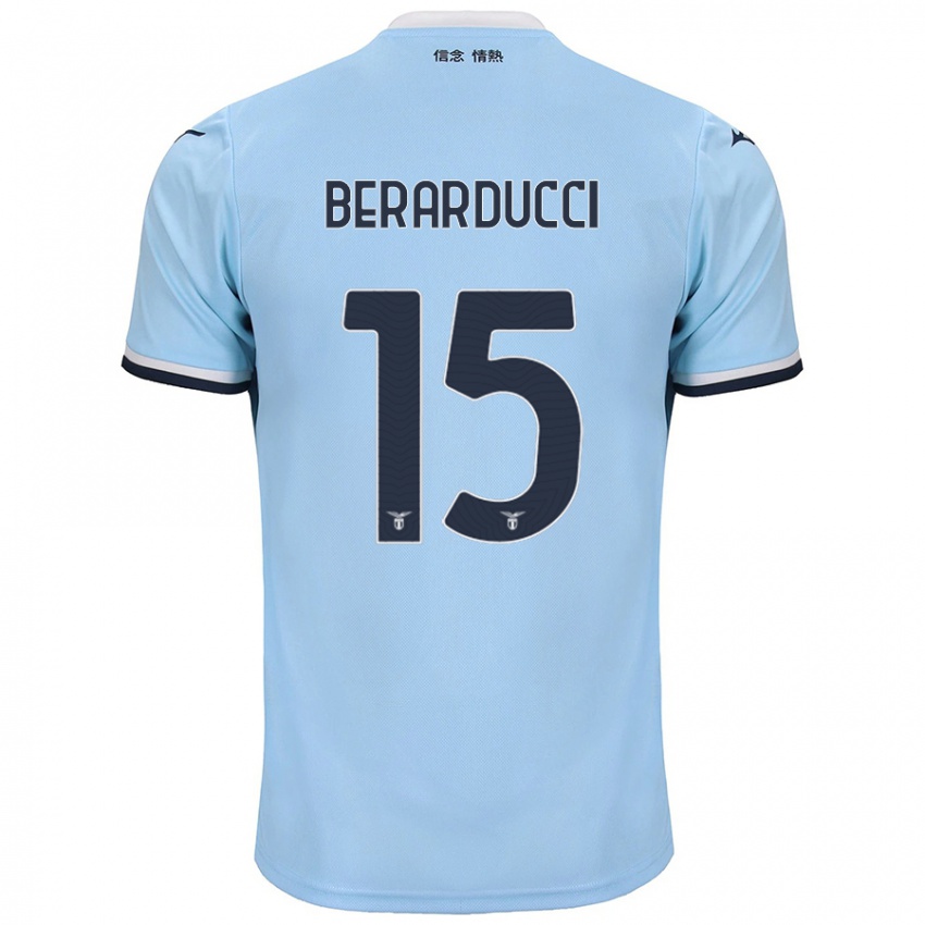 Kinder Martina Berarducci #15 Blau Heimtrikot Trikot 2024/25 T-Shirt