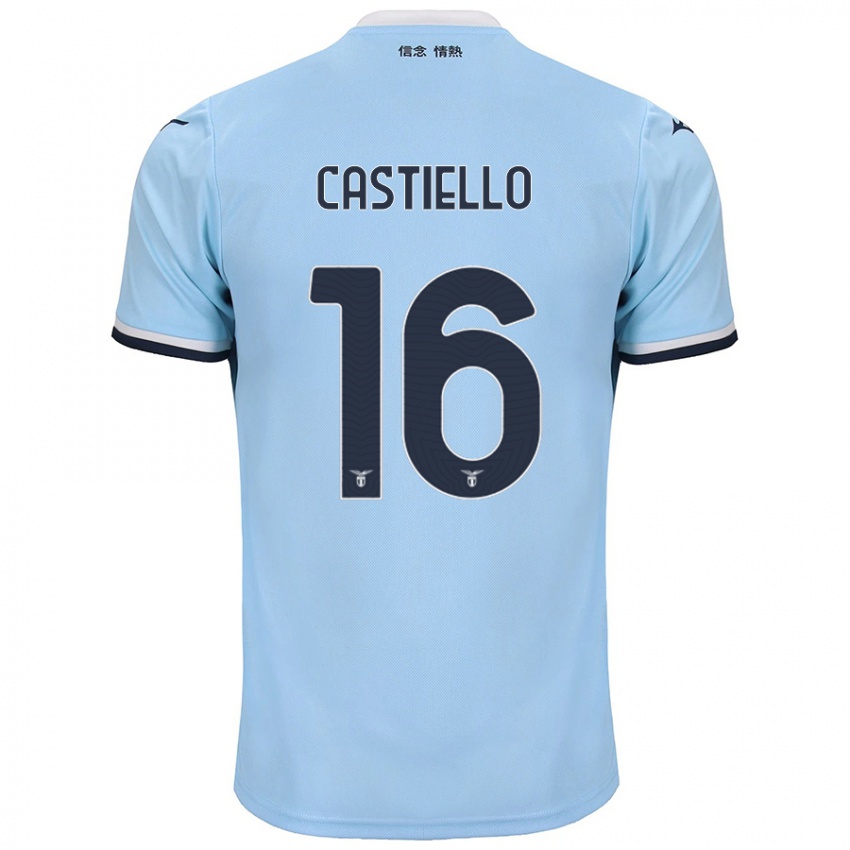 Kinder Antonietta Castiello #16 Blau Heimtrikot Trikot 2024/25 T-Shirt