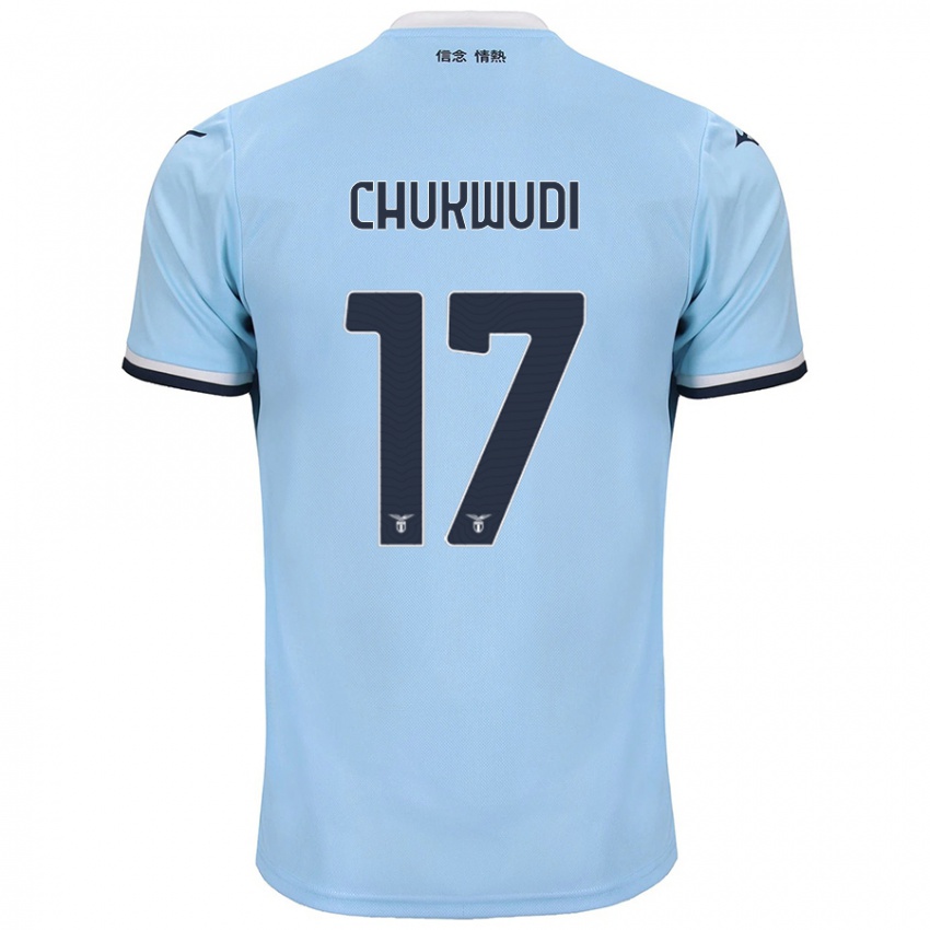 Kinder Ogonna Franca Chukwudi #17 Blau Heimtrikot Trikot 2024/25 T-Shirt