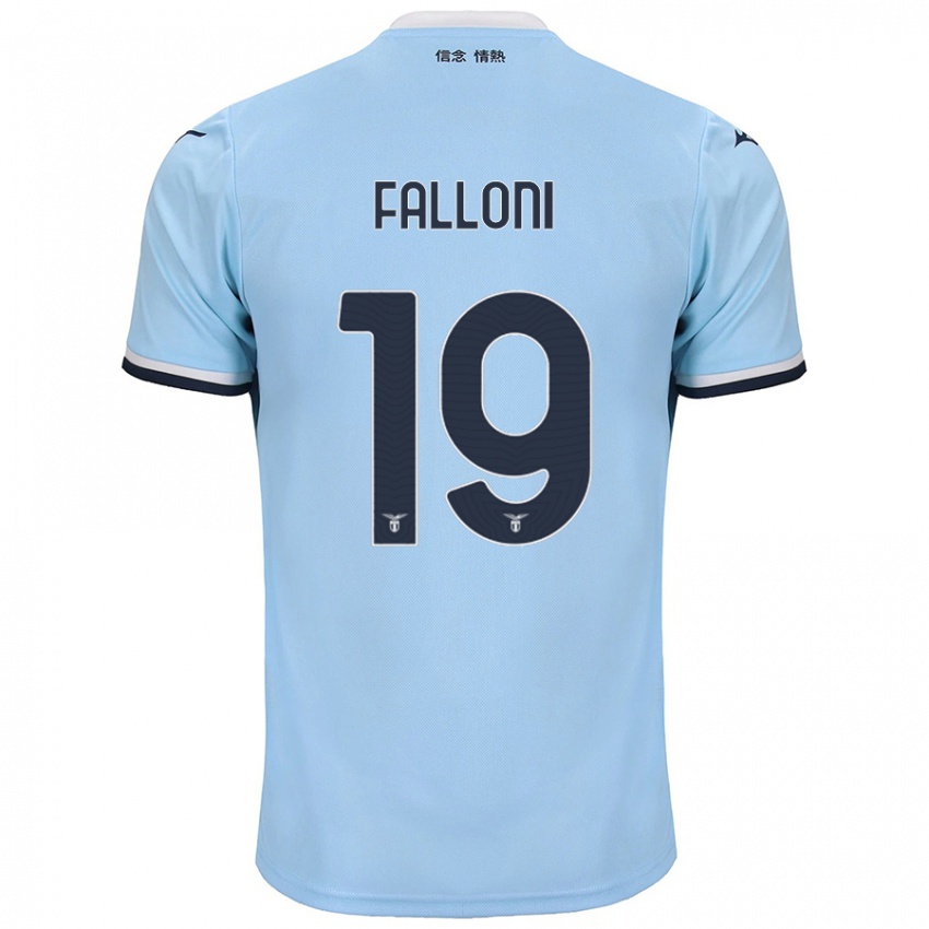 Kinder Ludovica Falloni #19 Blau Heimtrikot Trikot 2024/25 T-Shirt