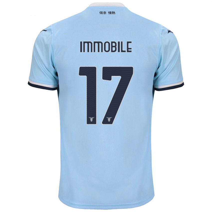 Kinder Ciro Immobile #17 Blau Heimtrikot Trikot 2024/25 T-Shirt