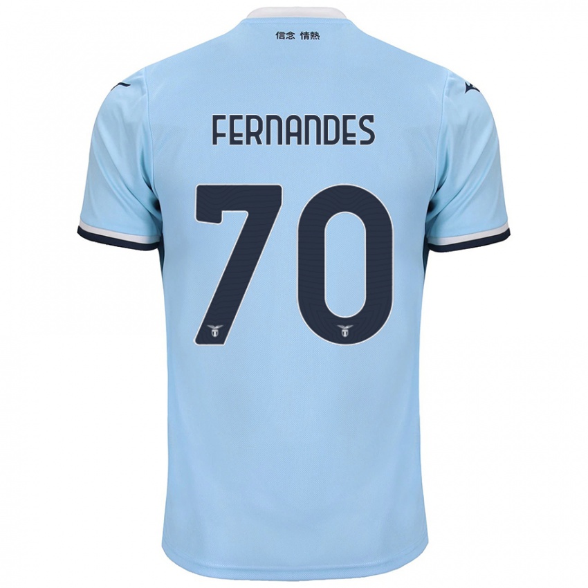 Kinder Saná Fernandes #70 Blau Heimtrikot Trikot 2024/25 T-Shirt