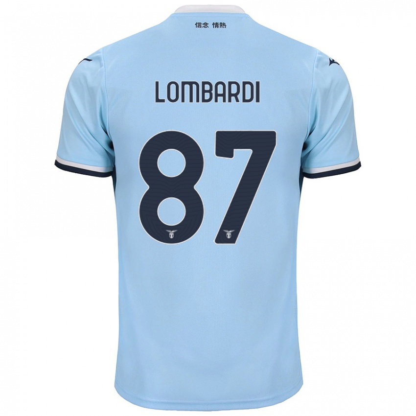 Kinder Cristiano Lombardi #87 Blau Heimtrikot Trikot 2024/25 T-Shirt