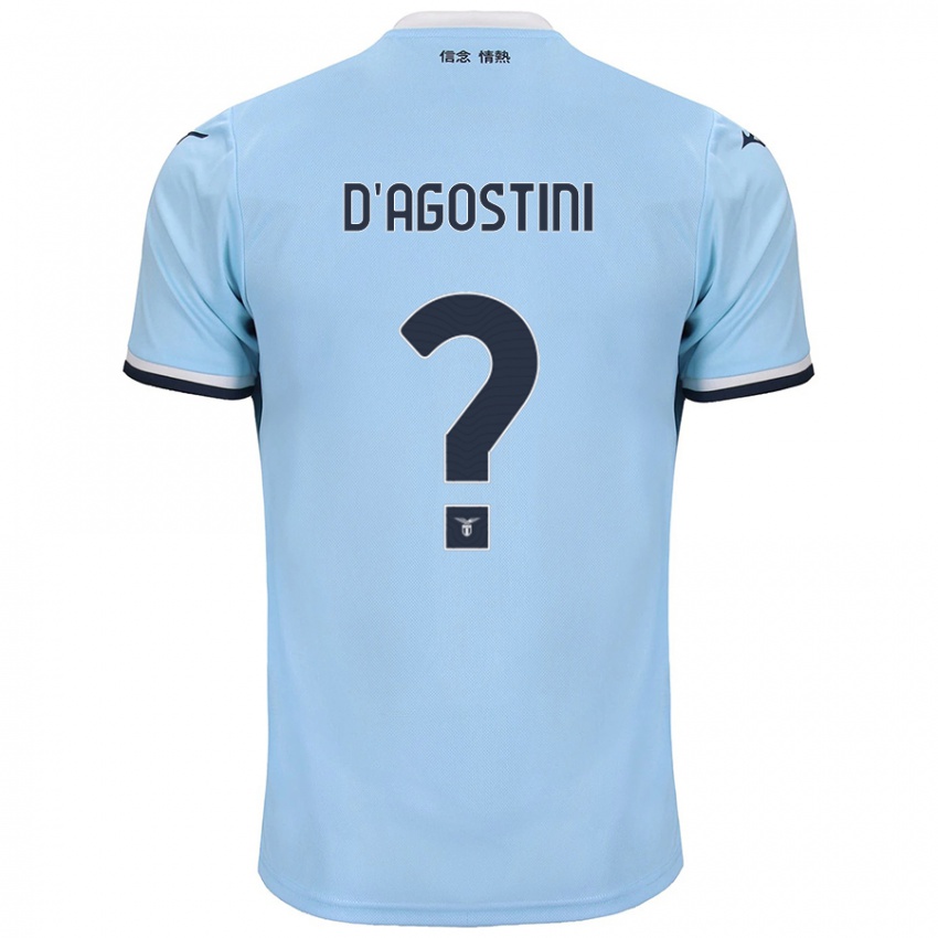 Kinder Stefano D'agostini #0 Blau Heimtrikot Trikot 2024/25 T-Shirt