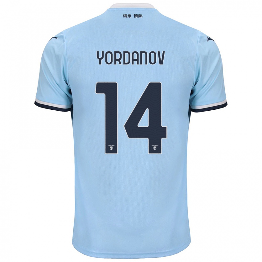 Kinder Damyan Yordanov #14 Blau Heimtrikot Trikot 2024/25 T-Shirt