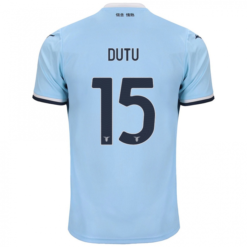 Kinder Matteo Dutu #15 Blau Heimtrikot Trikot 2024/25 T-Shirt