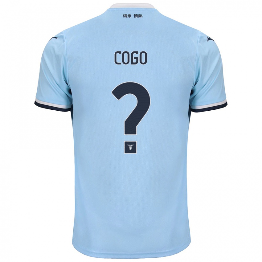 Kinder Giovanni Cogo #0 Blau Heimtrikot Trikot 2024/25 T-Shirt