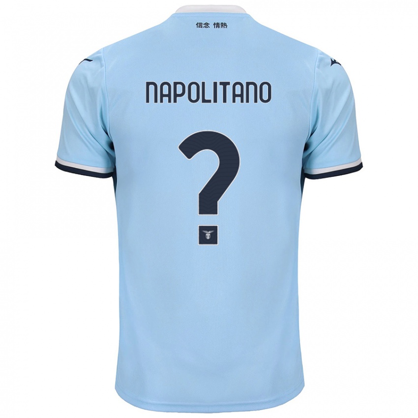 Kinder Federico Napolitano #0 Blau Heimtrikot Trikot 2024/25 T-Shirt