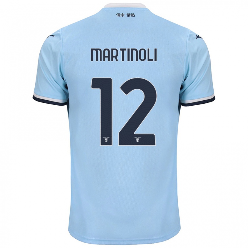 Kinder Elettra Martinoli #12 Blau Heimtrikot Trikot 2024/25 T-Shirt