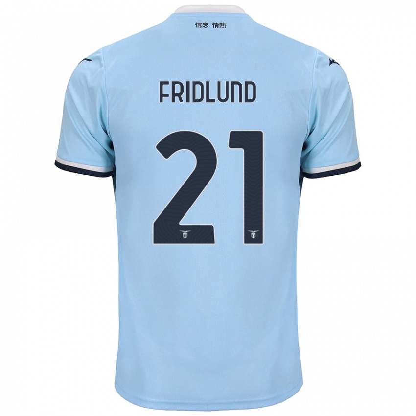 Kinder Johanne Fridlund #21 Blau Heimtrikot Trikot 2024/25 T-Shirt