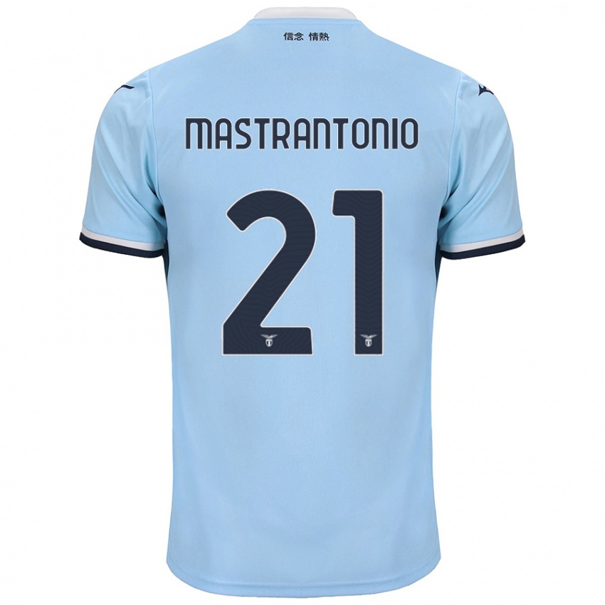 Kinder Ella Mastrantonio #21 Blau Heimtrikot Trikot 2024/25 T-Shirt