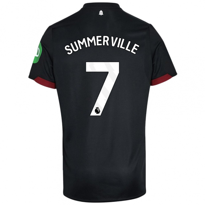 Kinder Crysencio Summerville #7 Schwarz Weiß Auswärtstrikot Trikot 2024/25 T-Shirt