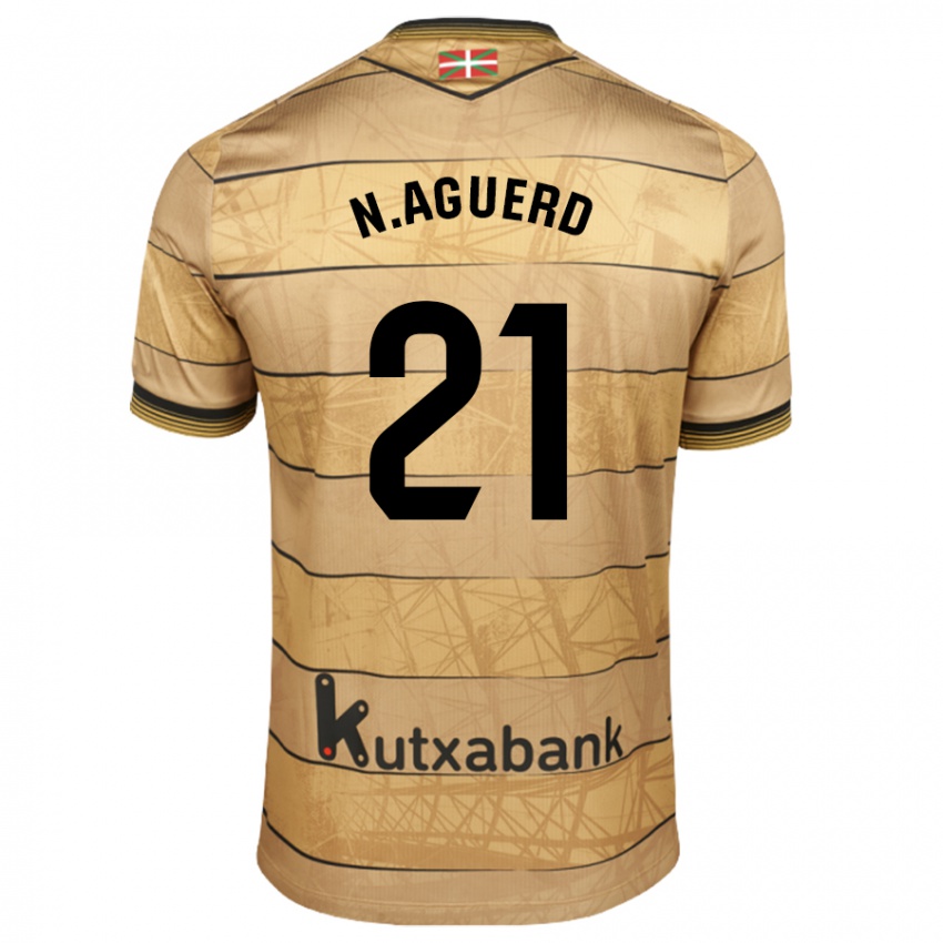 Kinder Nayef Aguerd #21 Schwarz Weiß Auswärtstrikot Trikot 2024/25 T-Shirt