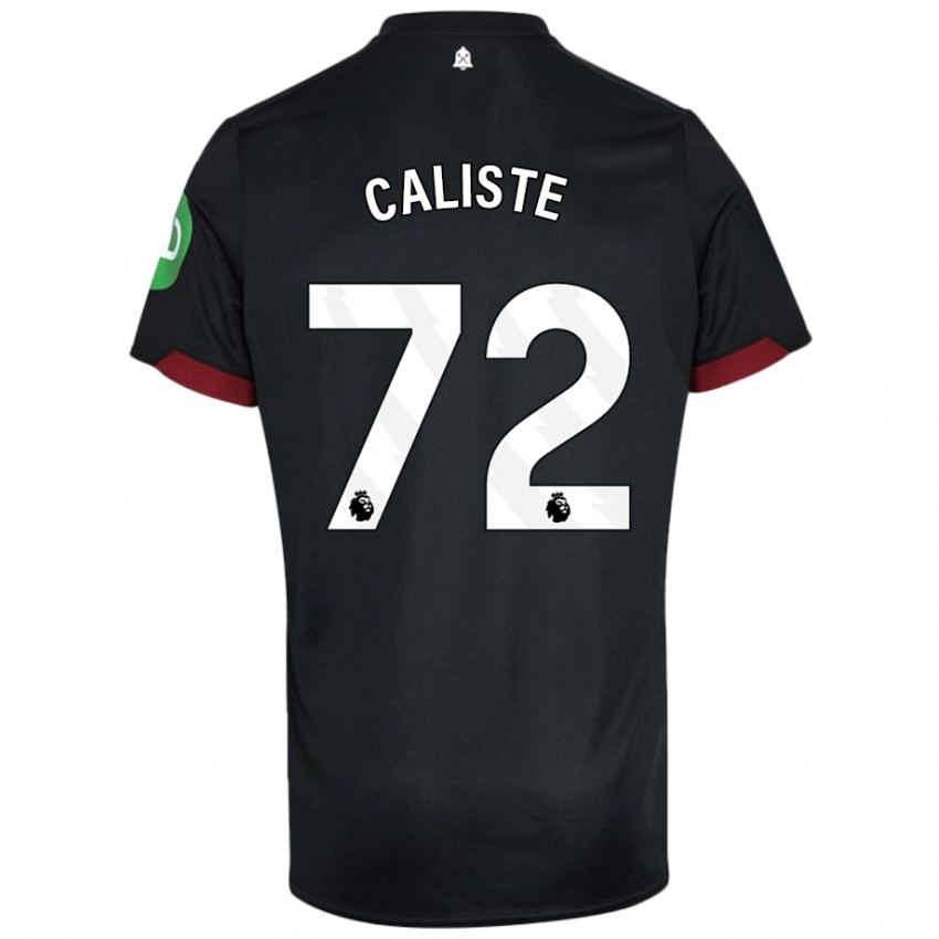 Kinder Gabriel Caliste #72 Schwarz Weiß Auswärtstrikot Trikot 2024/25 T-Shirt