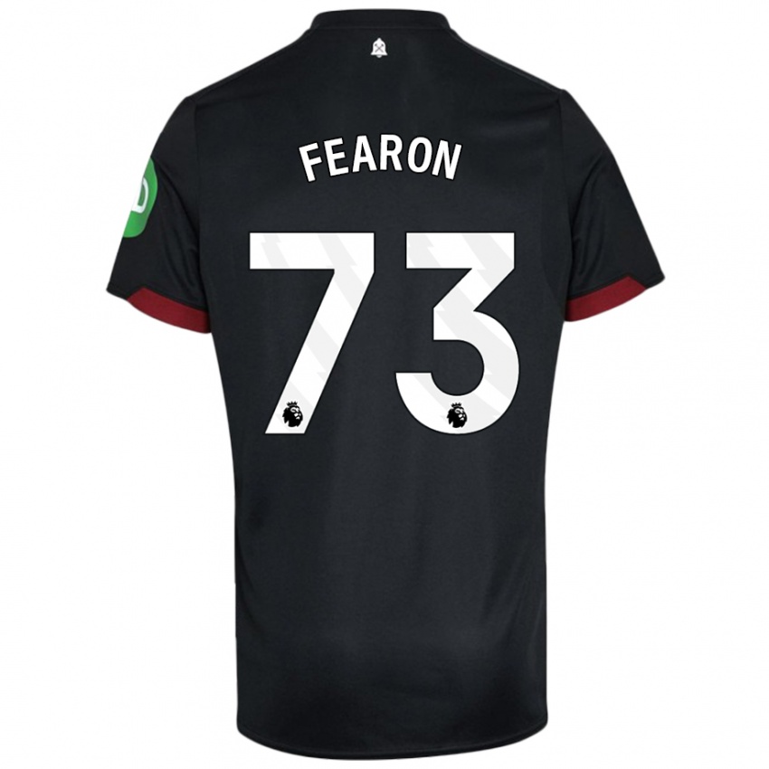 Kinder Preston Fearon #73 Schwarz Weiß Auswärtstrikot Trikot 2024/25 T-Shirt