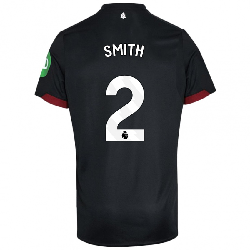 Kinder Kirsty Smith #2 Schwarz Weiß Auswärtstrikot Trikot 2024/25 T-Shirt