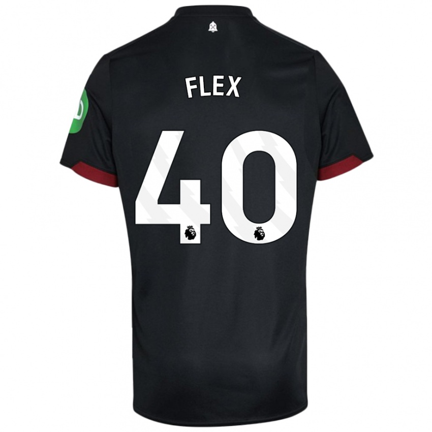 Kinder Armstrong Oko Flex #40 Schwarz Weiß Auswärtstrikot Trikot 2024/25 T-Shirt