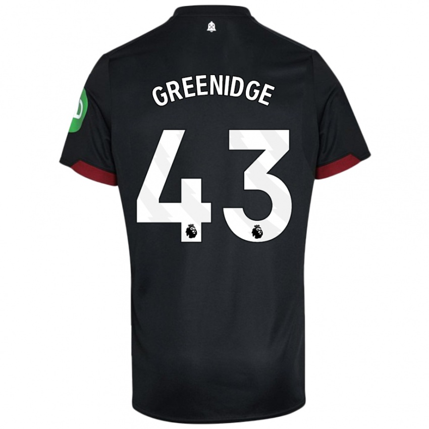 Kinder Will Greenidge #43 Schwarz Weiß Auswärtstrikot Trikot 2024/25 T-Shirt