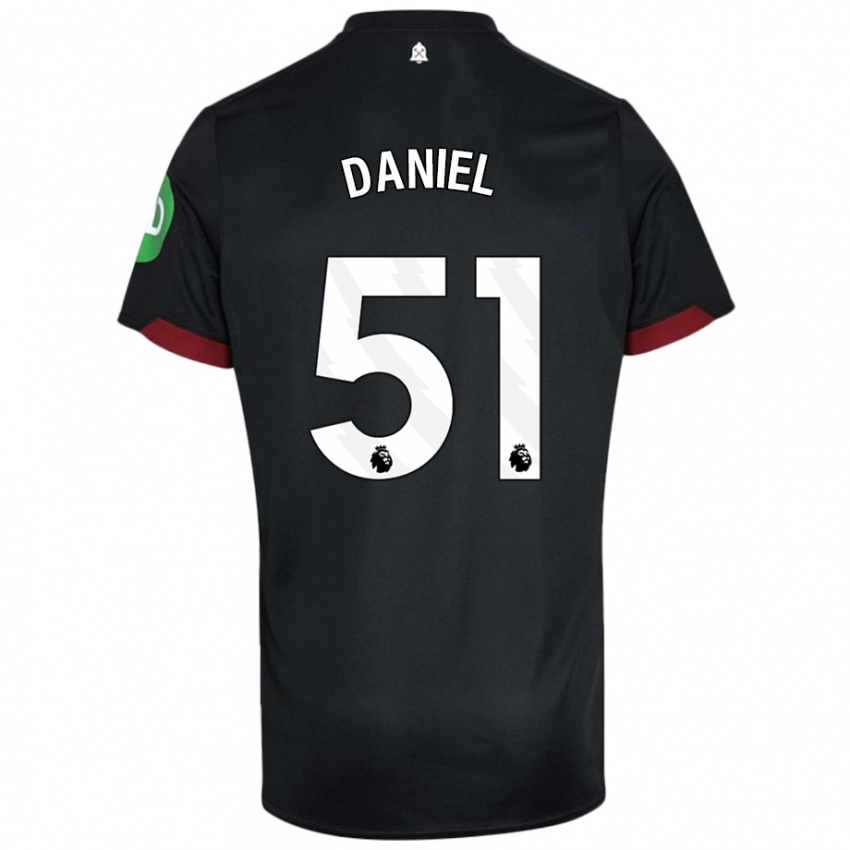 Kinder Daniel Chesters #51 Schwarz Weiß Auswärtstrikot Trikot 2024/25 T-Shirt