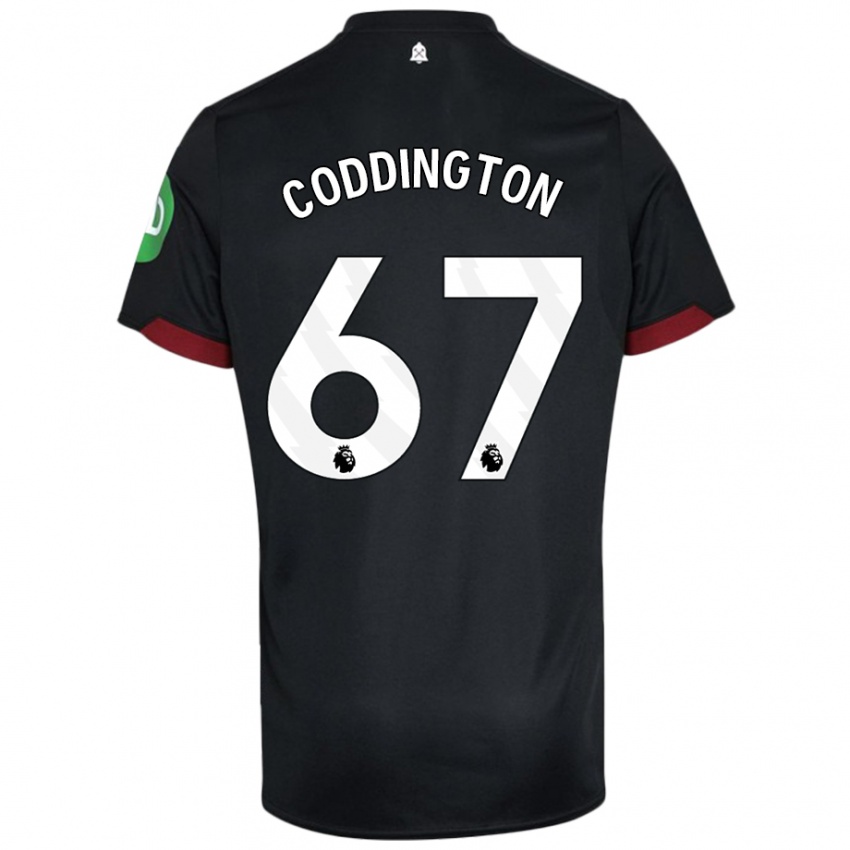 Kinder Remy Coddington #67 Schwarz Weiß Auswärtstrikot Trikot 2024/25 T-Shirt