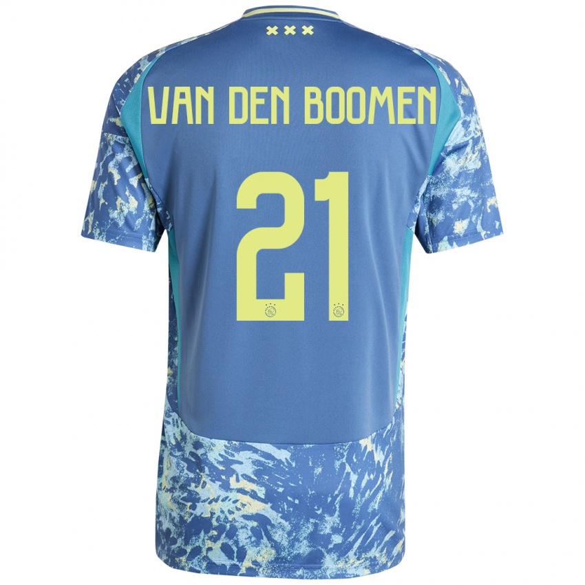 Kinder Branco Van Den Boomen #21 Grau Blau Gelb Auswärtstrikot Trikot 2024/25 T-Shirt