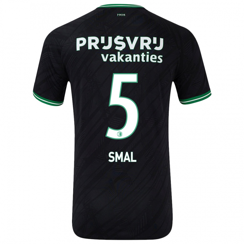 Kinder Gijs Smal #5 Schwarz Grün Auswärtstrikot Trikot 2024/25 T-Shirt