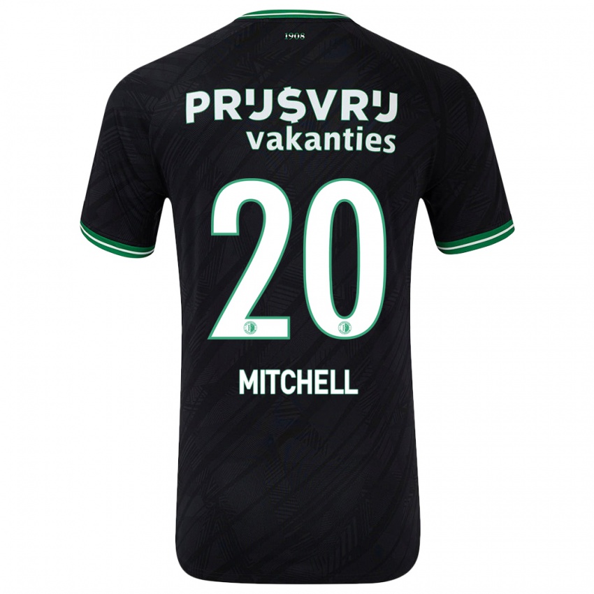 Kinder Jeyland Mitchell #20 Schwarz Grün Auswärtstrikot Trikot 2024/25 T-Shirt