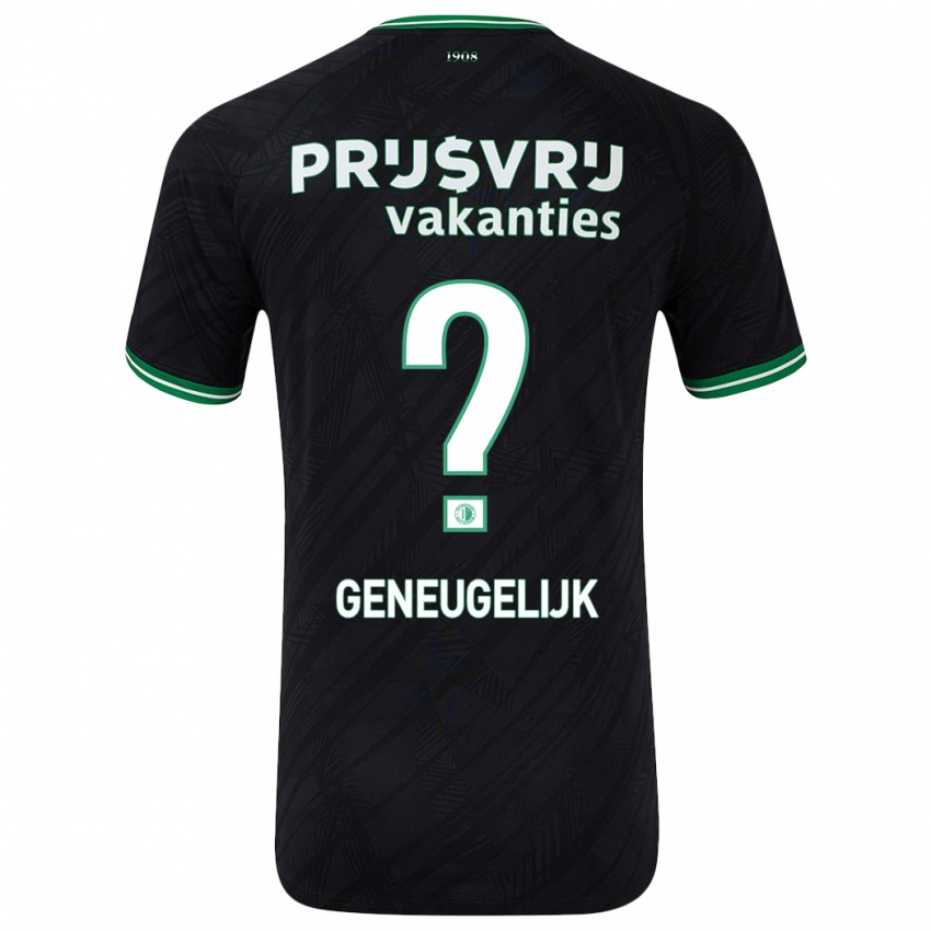 Kinder Ivar Geneugelijk #0 Schwarz Grün Auswärtstrikot Trikot 2024/25 T-Shirt