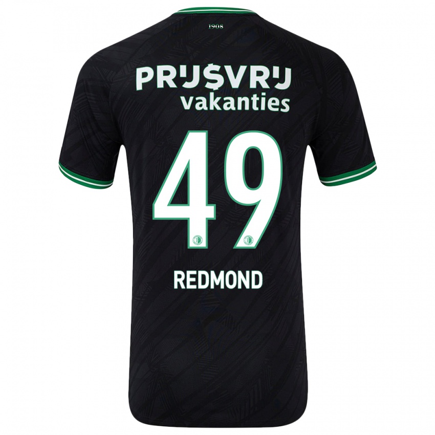 Kinder Zepiqueno Redmond #49 Schwarz Grün Auswärtstrikot Trikot 2024/25 T-Shirt