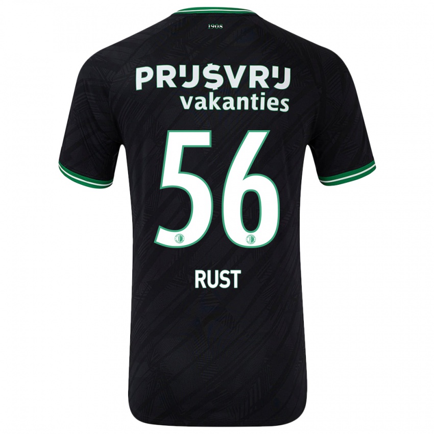 Kinder Fabiano Rust #56 Schwarz Grün Auswärtstrikot Trikot 2024/25 T-Shirt