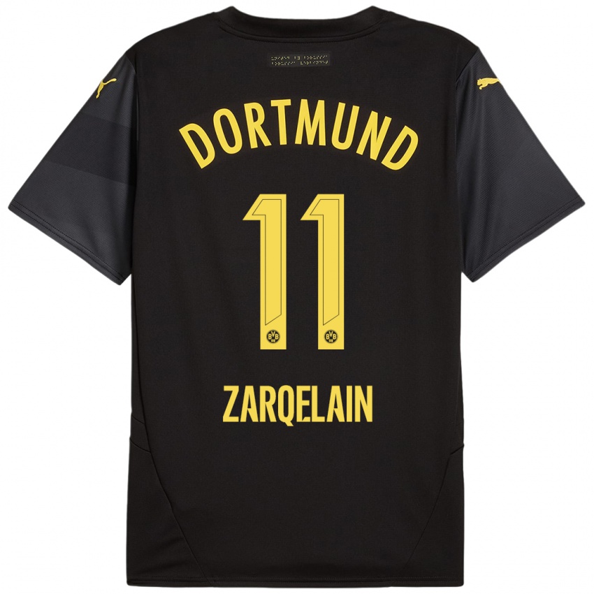 Kinder Fadi Zarqelain #11 Schwarz Gelb Auswärtstrikot Trikot 2024/25 T-Shirt