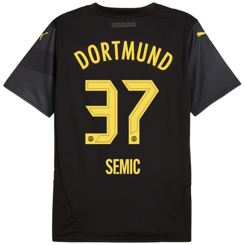 Kinder Lion Semic #37 Schwarz Gelb Auswärtstrikot Trikot 2024/25 T-Shirt