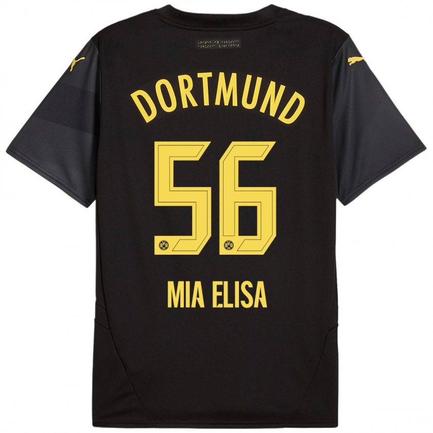 Kinder Bomnuter Mia Elisa #56 Schwarz Gelb Auswärtstrikot Trikot 2024/25 T-Shirt