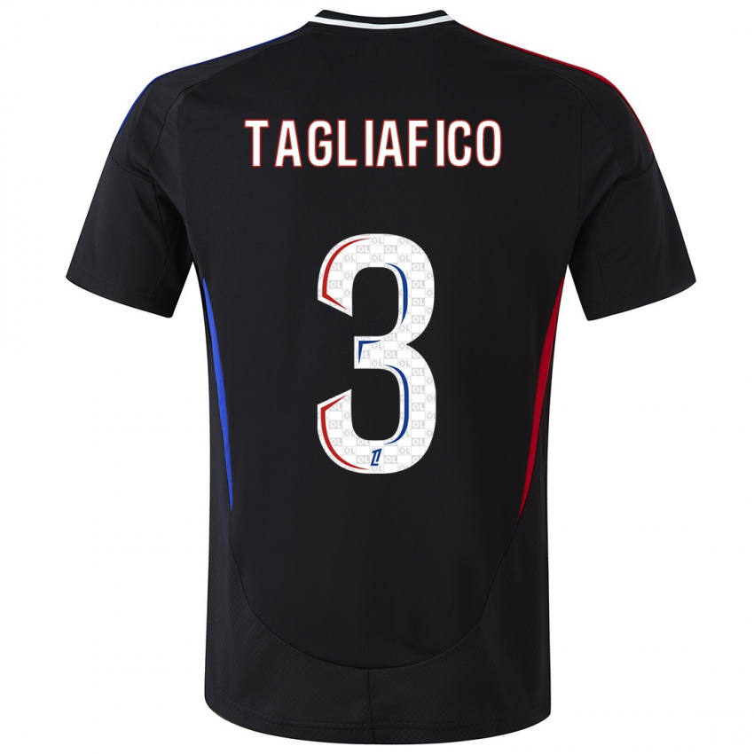 Kinder Nicolas Tagliafico #3 Schwarz Auswärtstrikot Trikot 2024/25 T-Shirt