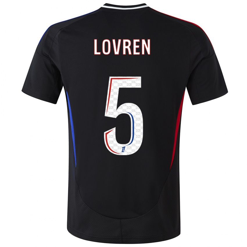 Kinder Dejan Lovren #5 Schwarz Auswärtstrikot Trikot 2024/25 T-Shirt